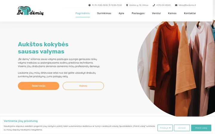 Screenshot of bedemiu.lt