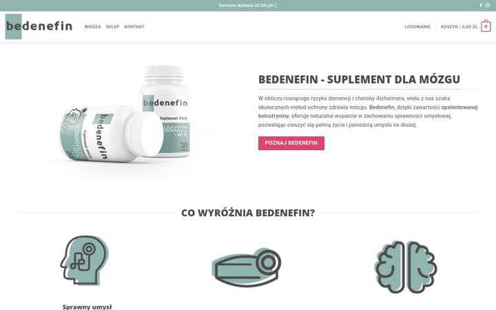 Screenshot of bedenefin.pl