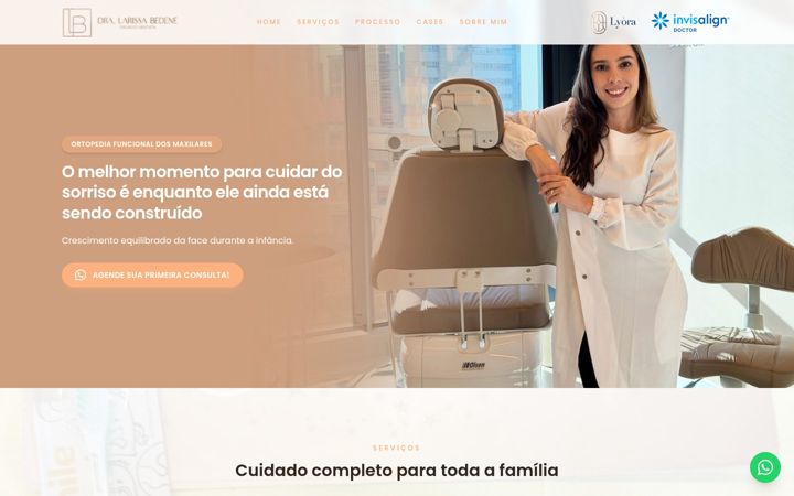 Screenshot of bedeneortodontia.com.br