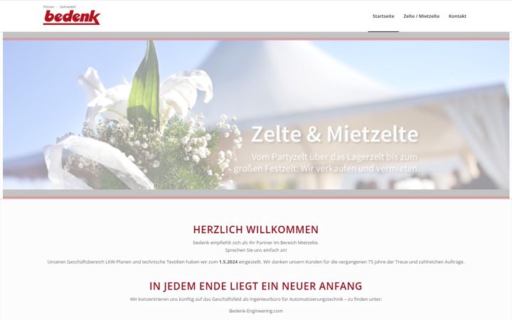 Screenshot di bedenk.net