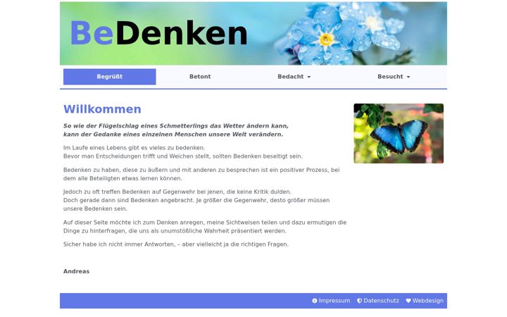 Screenshot of bedenken.eu