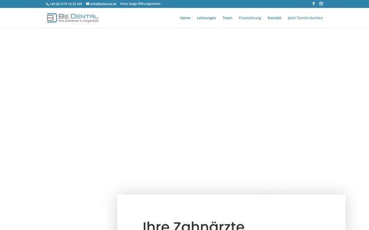 Screenshot of bedental.de