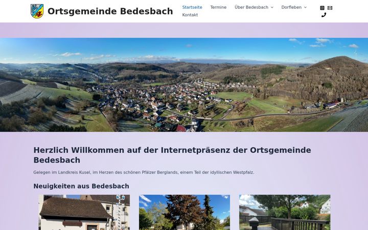 Screenshot of bedesbach.de
