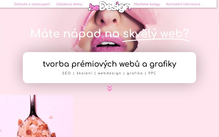 Screenshot of bedesign.cz