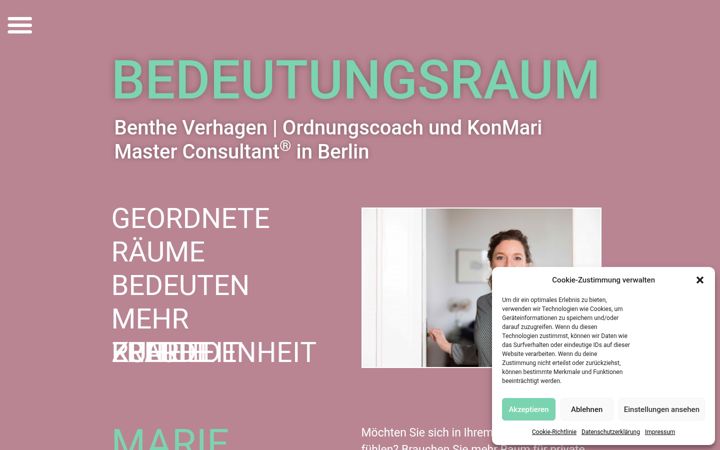 Screenshot of bedeutungsraum.de