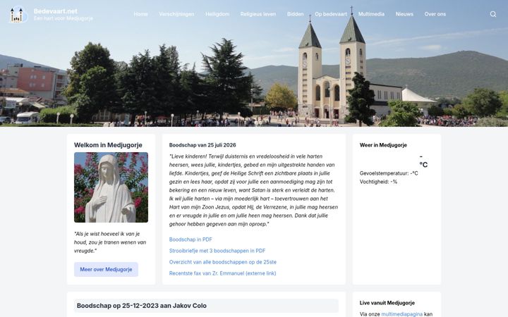Screenshot of bedevaart.net