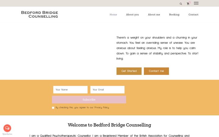 Captura de pantalla de bedfordbridgecounselling.co.uk