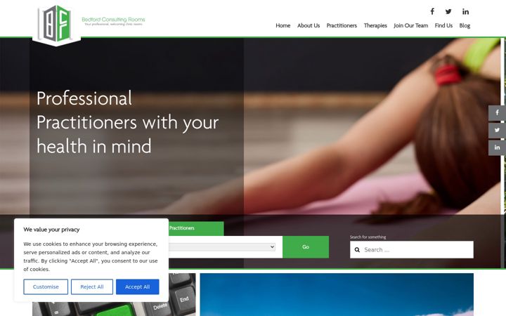 Screenshot of bedfordconsultingrooms.com