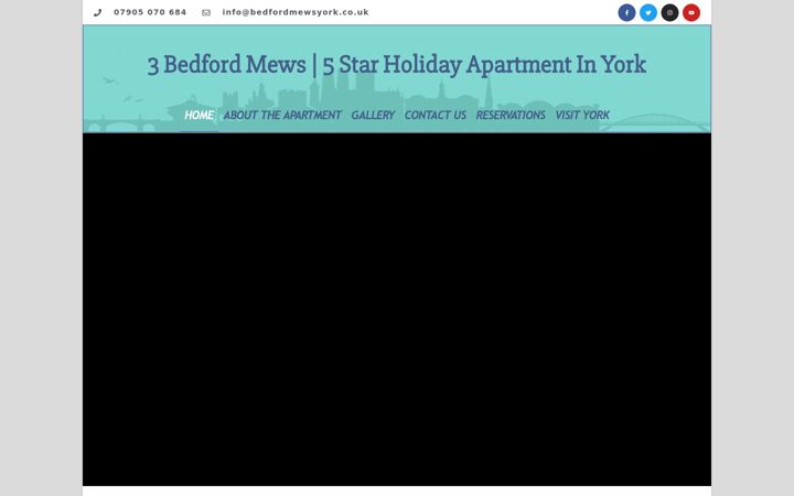 Screenshot of bedfordmewsyork.co.uk
