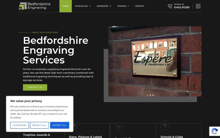 Screenshot di bedfordshireengraving.co.uk
