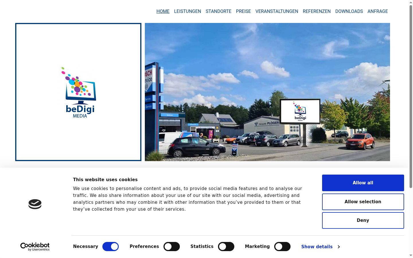 Screenshot tal-banner tal-kunsens muri qabel kwalunkwe interazzjoni