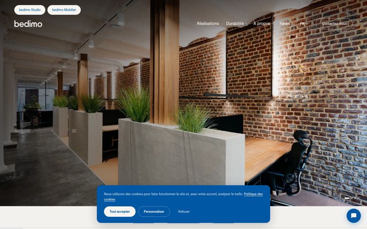 Screenshot of bedimo.com