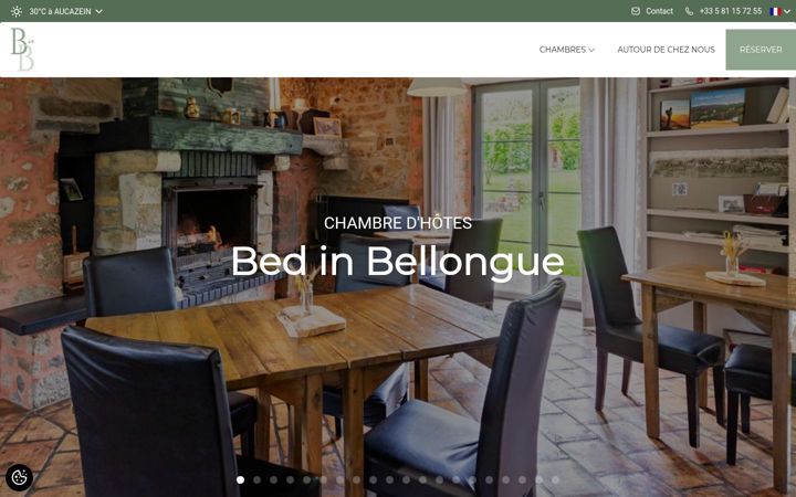Screenshot of bedinbellongue.fr