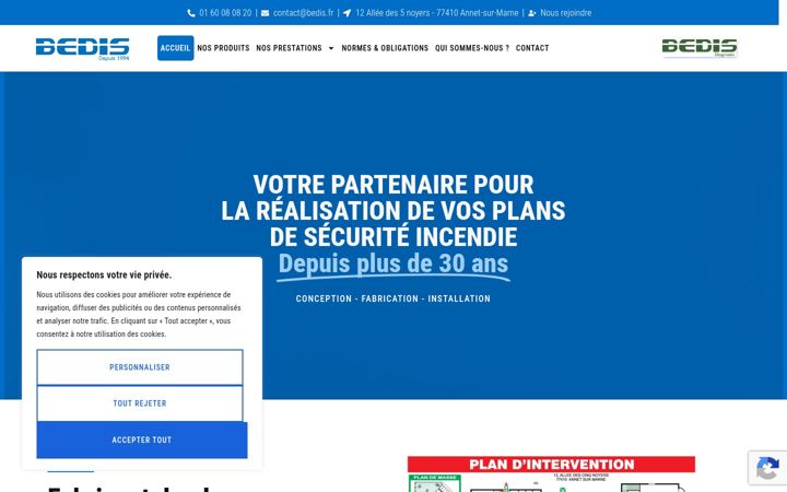 Screenshot of bedis.fr