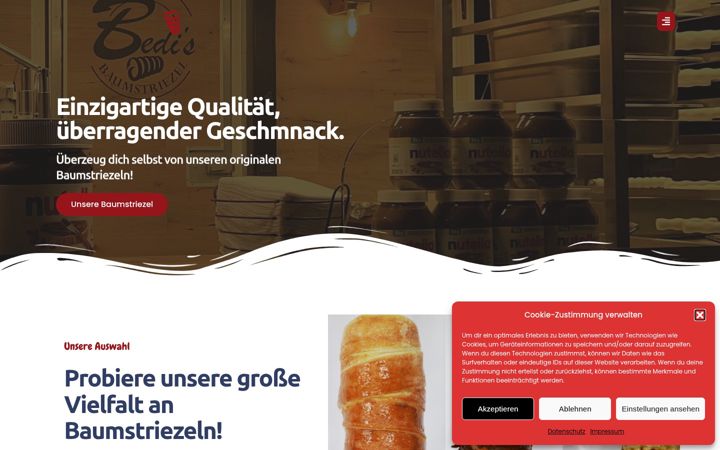 Screenshot of bedisbaumstriezel.de