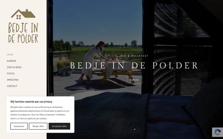 Screenshot of bedjeindepolder.nl