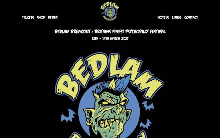 Screenshot of bedlambreakout.com