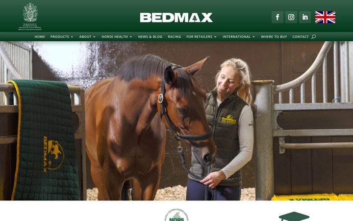Screenshot of bedmaxshavings.com