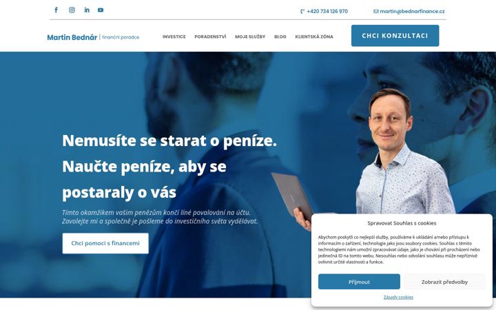 Screenshot of bednarfinance.cz