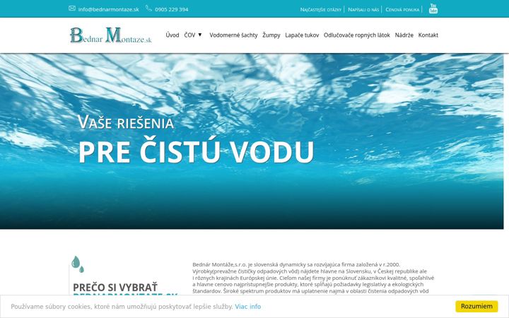 Screenshot of bednarmontaze.sk