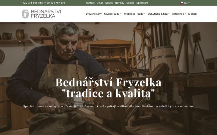 Screenshot of bednarstvi-jf.cz