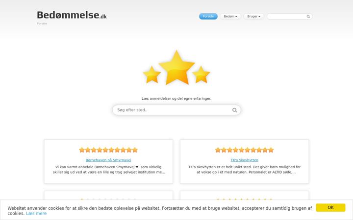 Screenshot of bedoemmelse.dk