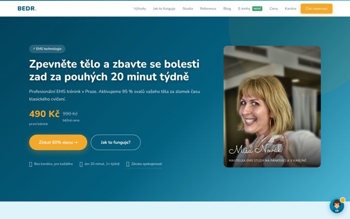 Ekrano kopija bedr.cz