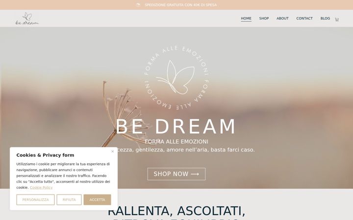 Screenshot of bedream.shop