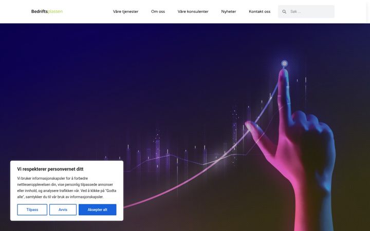 Screenshot of bedriftsplassen.no