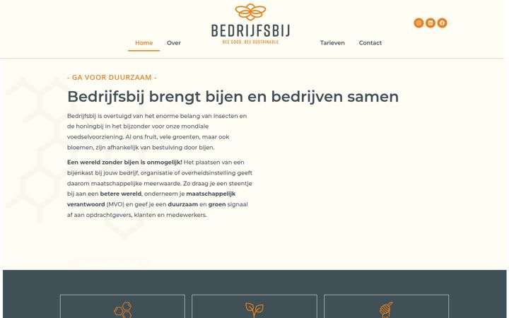 Zrzut ekranu bedrijfsbij.nl