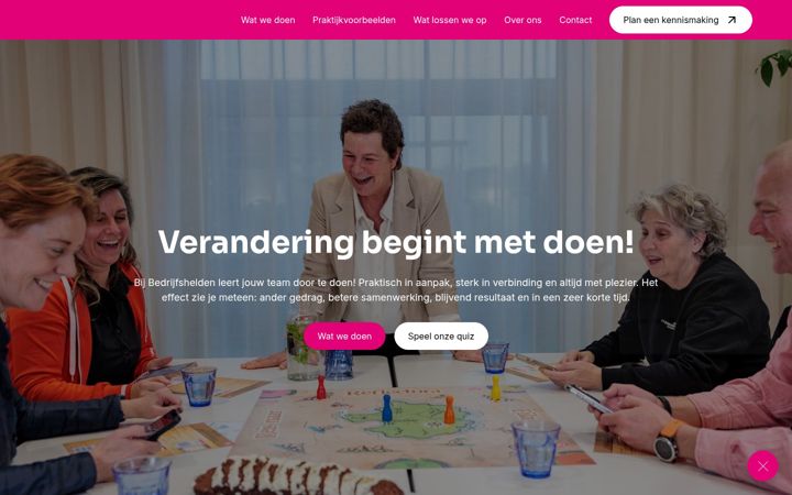 Екранна снимка на bedrijfshelden.nl