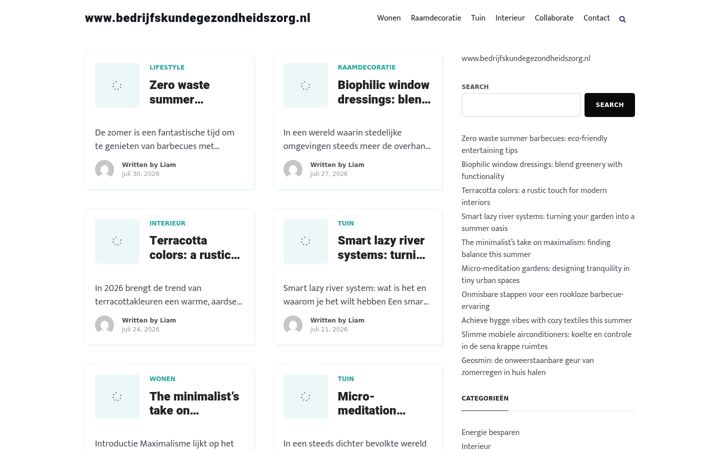 Screenshot of bedrijfskundegezondheidszorg.nl