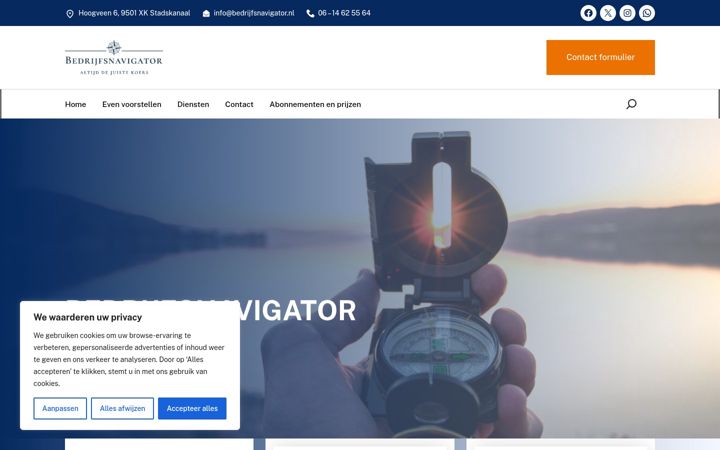 Екранна снимка на bedrijfsnavigator.nl