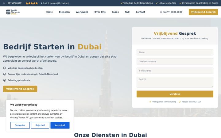 Ekrano kopija bedrijfstartenindubai.nl