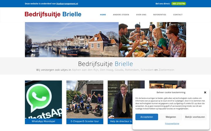 Ekrano kopija bedrijfsuitjebrielle.nl