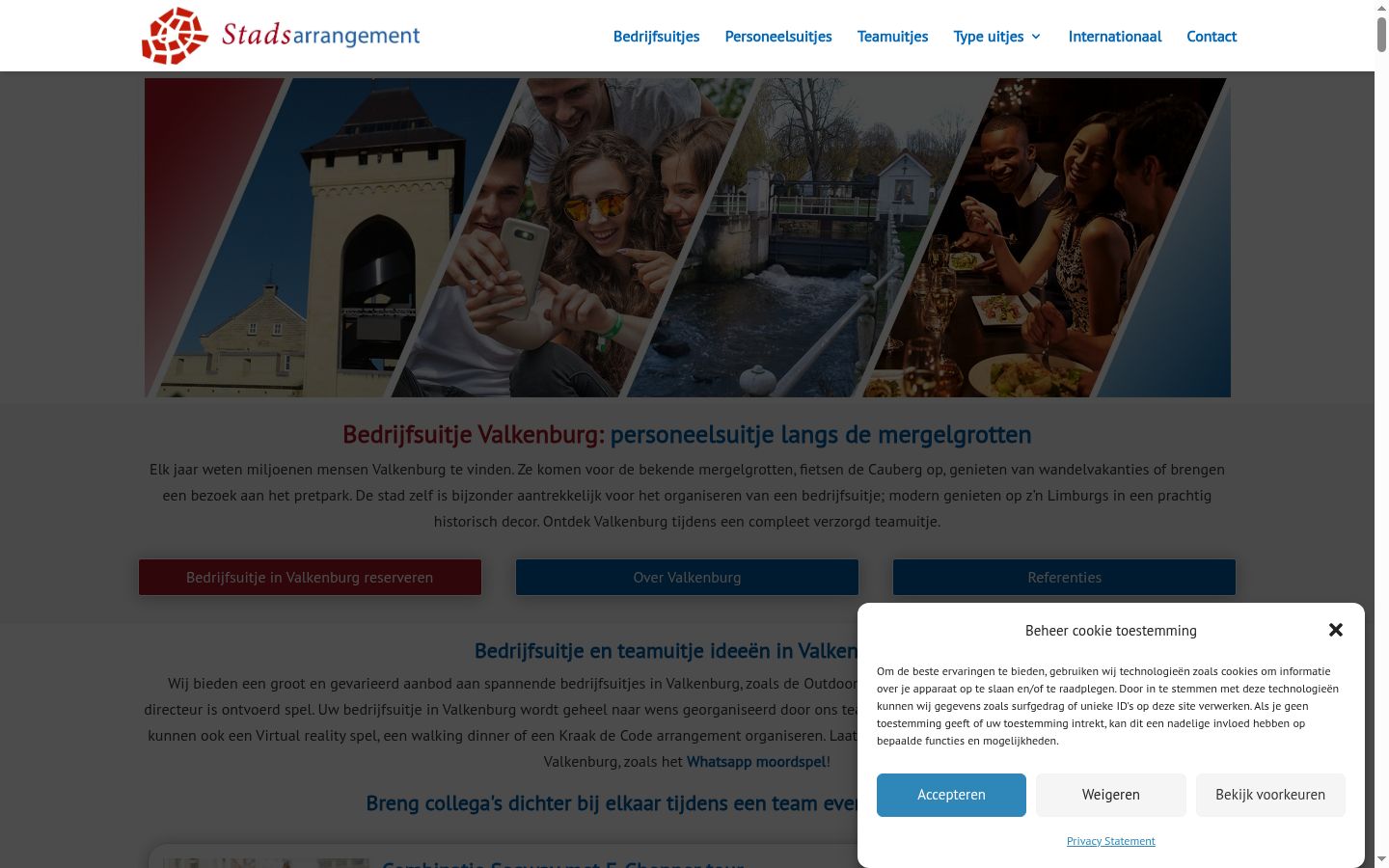 Capture d'écran de la bannière de consentement affichée avant toute interaction