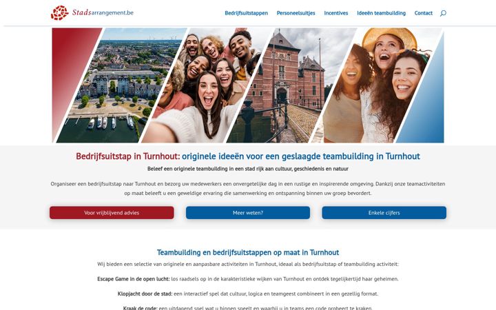 Screenshot of bedrijfsuitstapturnhout.be