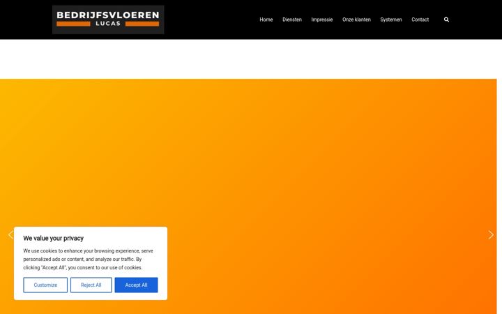 Screenshot of bedrijfsvloerenlucas.nl