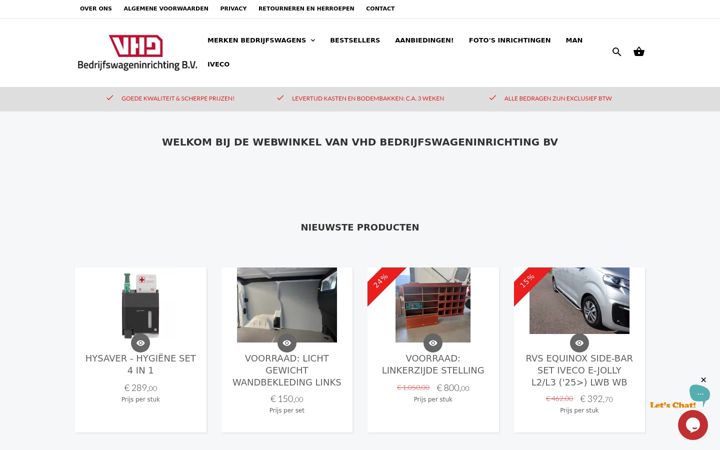 Screenshot of bedrijfswageninbouwwinkel.nl