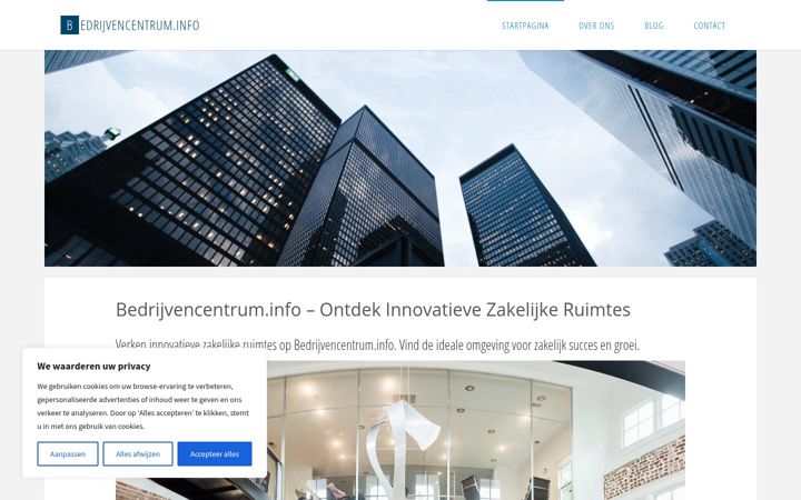 Screenshot of bedrijvencentrum.info
