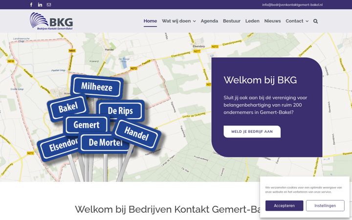 Screenshot of bedrijvenkontaktgemert-bakel.nl
