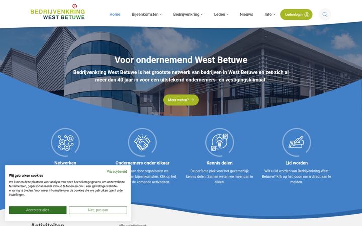 Snímek obrazovky bedrijvenkringwestbetuwe.nl
