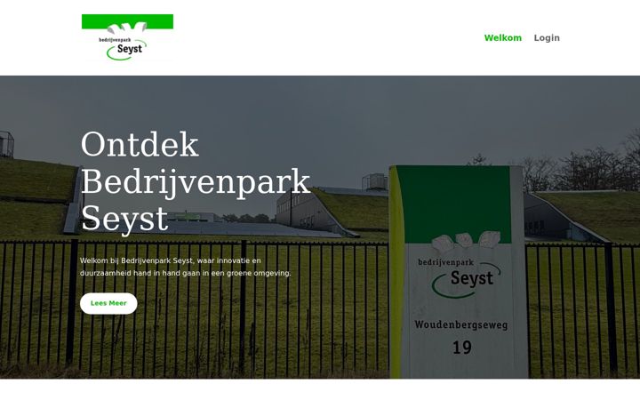 Screenshot of bedrijvenparkseyst.nl