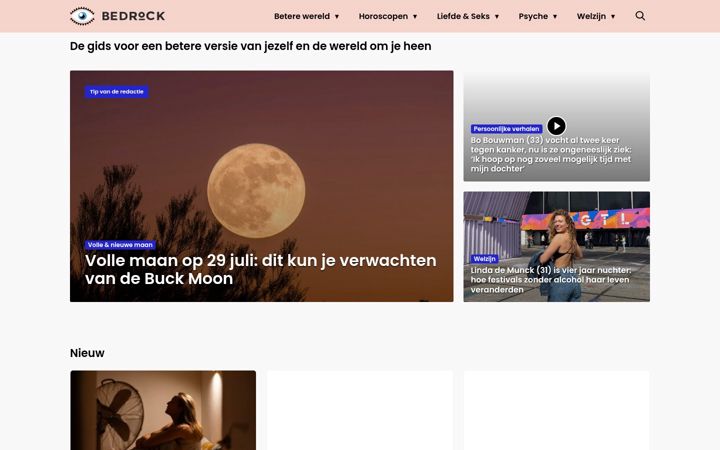 Screenshot stránky bedrock.nl
