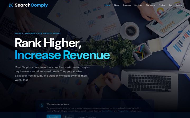 Screenshot of bedrockseo.com