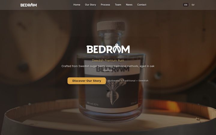 Screenshot of bedrom.se