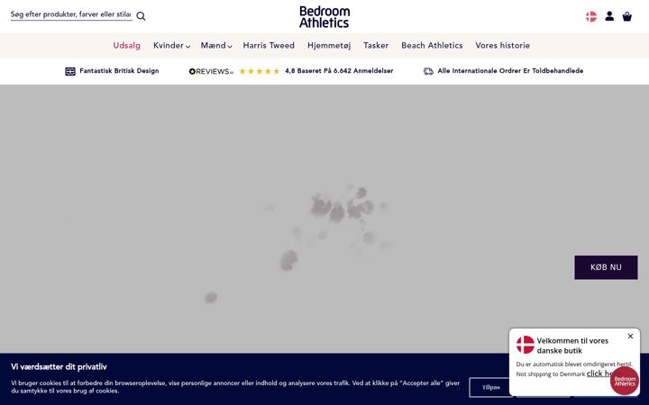 Screenshot of bedroomathletics.com