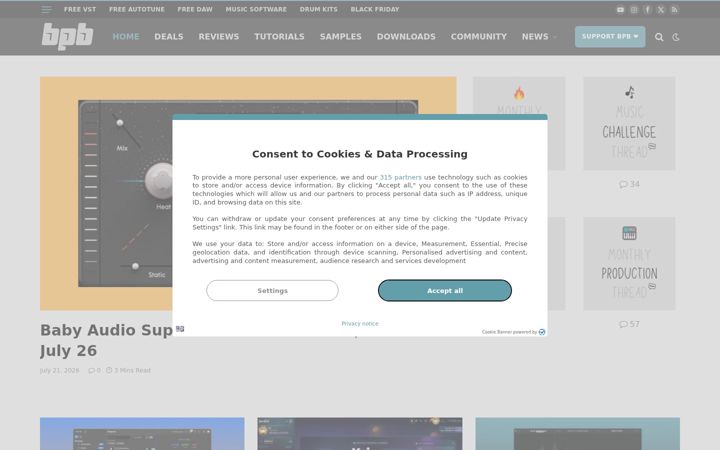 Screenshot of bedroomproducersblog.com