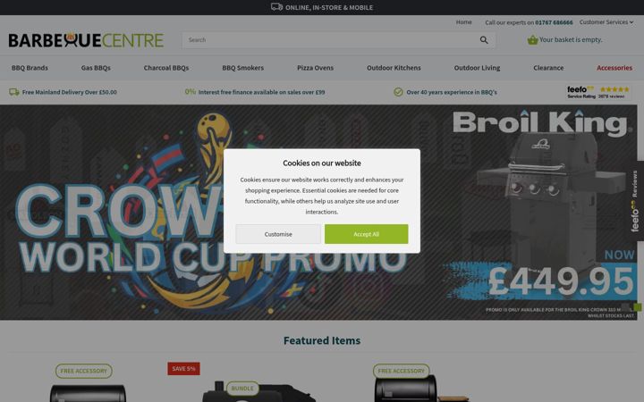 Screenshot of bedsbbq.co.uk