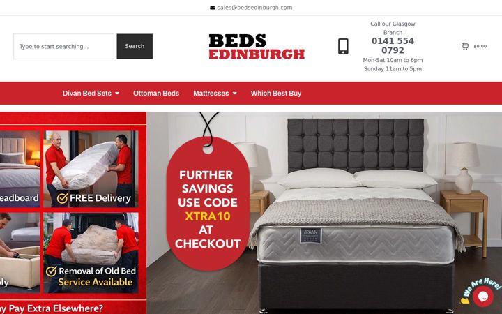 Screenshot of bedsedinburgh.com